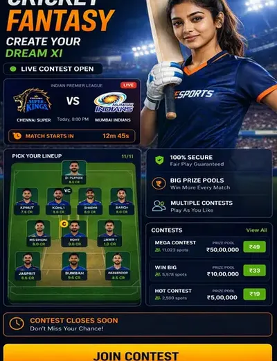 Gali (gali) fantasy cricket & matchday visual 3